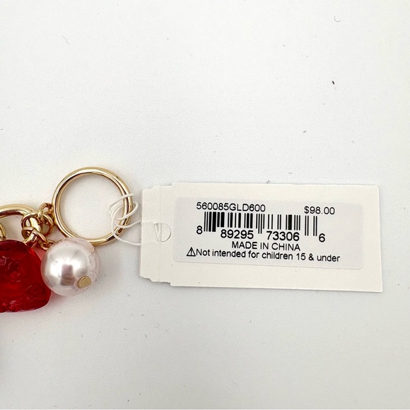 BETSEY JOHNSON Cherry Soda Charm Bracelet + Mismatch Drop Earrings 🍒💋 - Picture 15 of 15